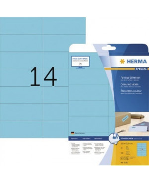 HERMA Etikett SuperPrint 5060 105x42,3mm blau 280 St./Pack.