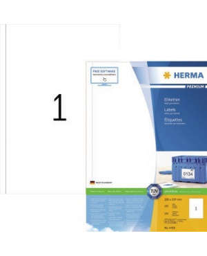 HERMA Etikett PREMIUM 4458 200x297mm weiß 100 St./Pack.