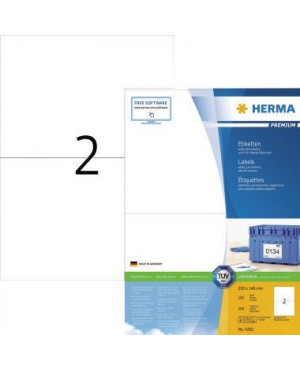 HERMA Etikett PREMIUM 4282 210x148,5mm weiß 200 St./Pack.