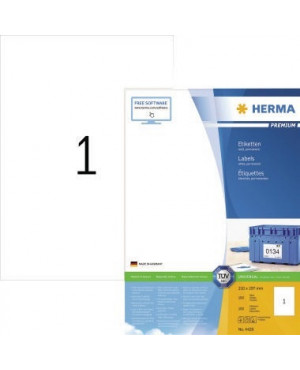 HERMA Etikett PREMIUM 4428 210x297mm weiß 100 St./Pack.