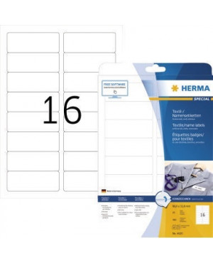 HERMA Textiletikett 4420 88,9x33,8mm Seide ws 400 St./Pack.