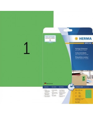 HERMA Etikett SPECIAL 4424 210x297mm grün 20 St./Pack.