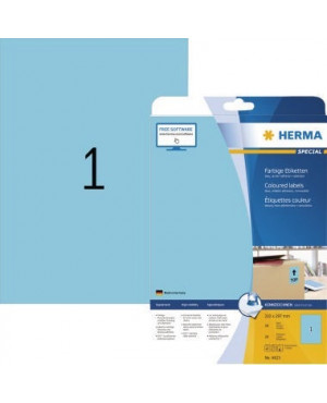 HERMA Etikett SPECIAL 4423 210x297mm blau 20 St./Pack.