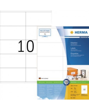 HERMA Etikett PREMIUM 4425 105x57mm weiß 1.000 St./Pack.