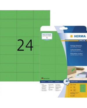 HERMA Etikett SPECIAL 4469 70x37mm grün 480 St./Pack.