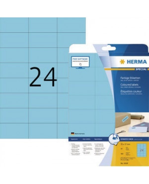 HERMA Etikett SPECIAL 4468 70x37mm blau 480 St./Pack.
