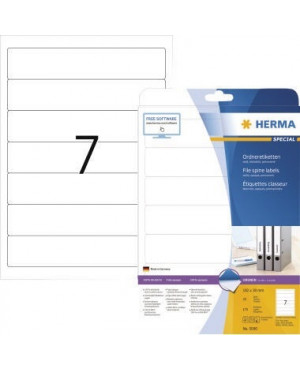 HERMA Ordneretikett 5090 kurz/schmal sk weiß 175 St./Pack.