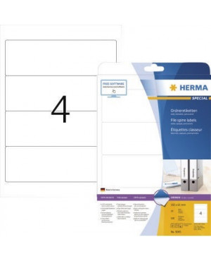 HERMA Ordneretikett 5095 192x61mm sk weiß 100 St./Pack.
