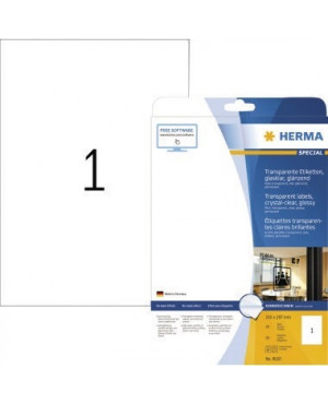 HERMA Folienetikett 8020 210x297mm tr 25 St./Pack.