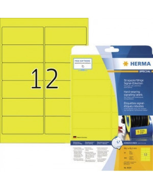 HERMA Signaletikett 8029 99,1x42,3mm gelb 300 St./Pack.
