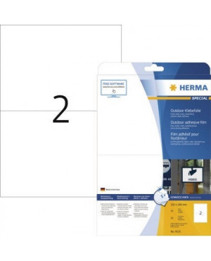 HERMA Folienetikett 9535 210x148mm weiß 20 St./Pack.