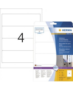 HERMA Ordneretikett Movables 10165 192x61mm sk weiß 100 St./Pack.