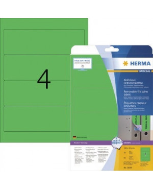HERMA Ordneretikett Movables 10169 192x61mm sk grün 80 St./Pack.