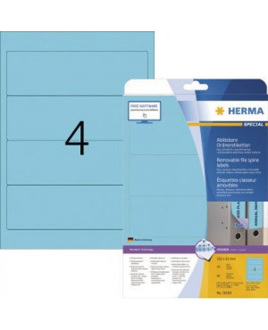 HERMA Ordneretikett Movables 10168 192x61mm sk blau 80 St./Pack.