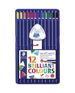 Staedtler Farbstift 156 SB12 aquarell 156 SB12 sort. 12 St./Pack