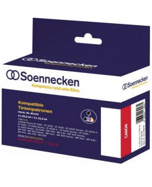 Soennecken Tintenpatrone 80143 Gr.1505 wie PGI5/CLI8 5 St./Pack.
