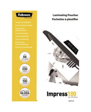 Fellowes Laminierfolie Impress 100 5313904 DIN A4 tr 250 St./Pack.