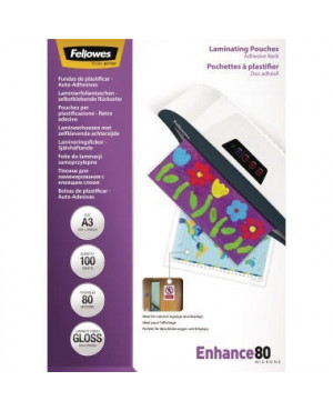 Fellowes Laminierfolie Enhance 80 5302302 DIN A3 tr 100 St./Pack.