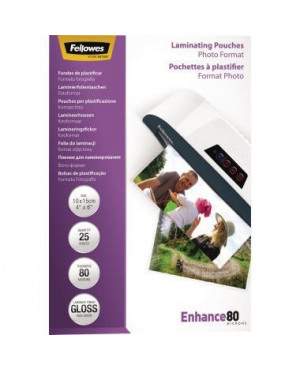 Fellowes Laminierfolie Enhance 80 5440602 108x159mm tr 25 St./Pack.