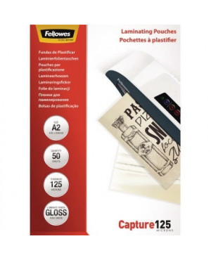 Fellowes Laminierfolie Capture 125 5309302 DIN A2 125mic 50 St./Pack.