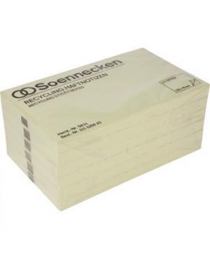 Soennecken Haftnotiz 5831 Recycling 125x75mm 100Blatt gelb 6 St./Pack.