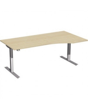 Geramöbel Elektro-Hubtisch rechts S-08A1811-AS 180x100x680cm ah/si