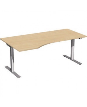 Geramöbel Elekrto-Hubtisch links S-08A1812-BS 180x100x68cm bu/si