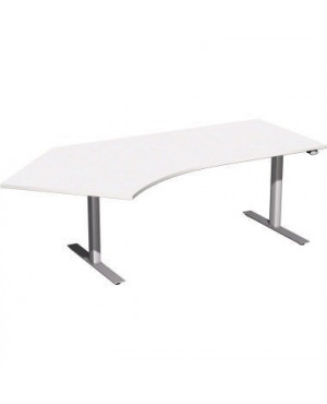 Geramöbel Elektro-Hubtisch links S-08A1615-WS 216,6x113,1x68cm ws/si