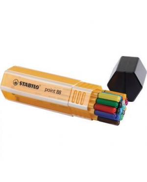 STABILO Fineliner point 88 Big Box 8820-1 0,4mm sortiert 20 St./Pack.