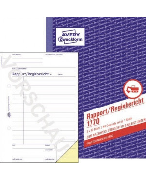 Avery Zweckform Rapport 1770 DIN A5 2x40Blatt