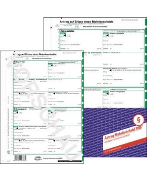 Avery Zweckform Mahnbescheid 2887 DIN A4 1x2Blatt