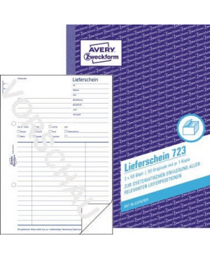 Avery Zweckform Lieferschein 723 DIN A5 2x50Blatt