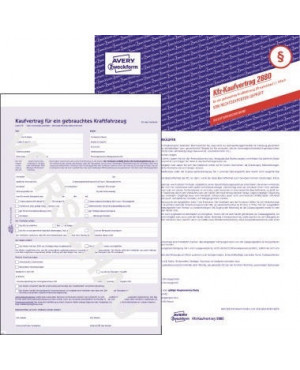 Avery Zweckform Kaufvertrag 2880 DIN A4 4x4Blatt