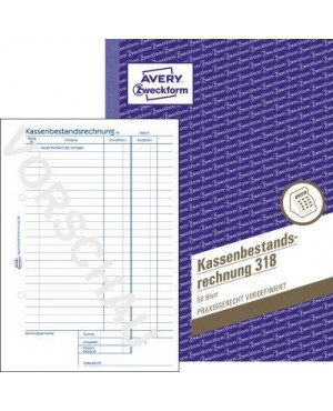 Avery Zweckform Kassenbericht 318 DIN A5 50Blatt