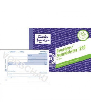 Avery Zweckform Ausgabebeleg 1205 DIN A6 quer 50Blatt weiß