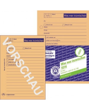 Avery Zweckform Notizblock 1014 DIN A6 Abheftlochung 50Bl. orange