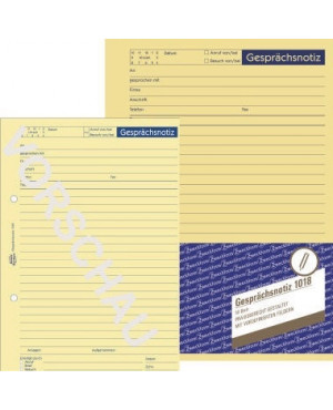 Avery Zweckform Gesprächsnotiz 1018 DIN A5 gelb 50Blatt