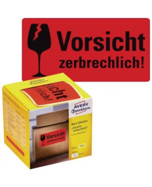 Avery Zweckform Warnetikett 7211 Vorsicht zerbrechlich 200 St./Pack.