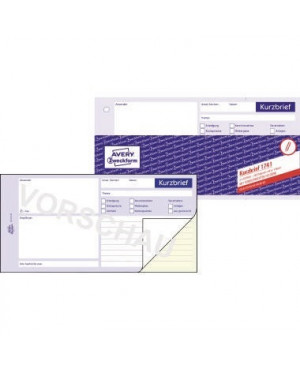 Avery Zweckform Kurzbrief 1741 1/3 DIN A4 2x40Blatt