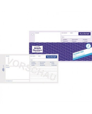 Avery Zweckform Kurzbrief 1020 1/3 DIN A4 100Blatt