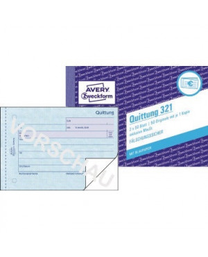 Avery Zweckform Quittung 321 DIN A6 quer 2x50Blatt