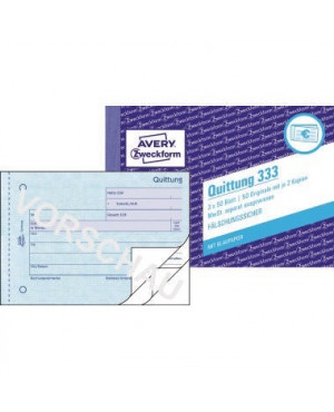 Avery Zweckform Quittung 333 DIN A6 quer 3x50Blatt