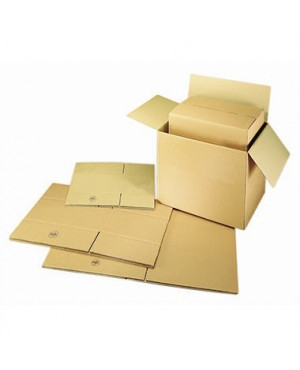 Faltkarton 48,5x28,5x23,5cm 12kg Wellpappe braun