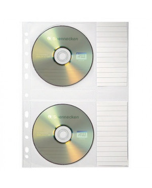 Soennecken CD/DVD Hülle 1612 für 2CDs transparent 5 St./Pack.