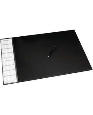 Schreibunterlage 68x44cm Seitentasche abwaschbar schwarz