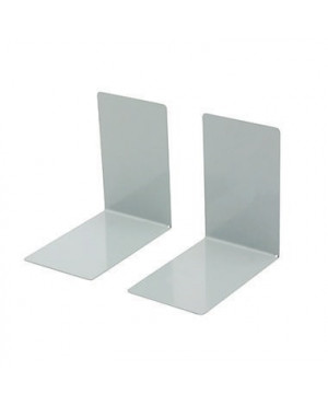 Buchstütze 14x9x14cm L-Form Metall lichtgrau 2 St./Pack.