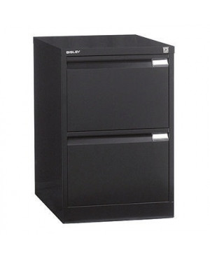 Bisley Hängeregistraturschrank 3623633 2Schubfächer tiefschwarz