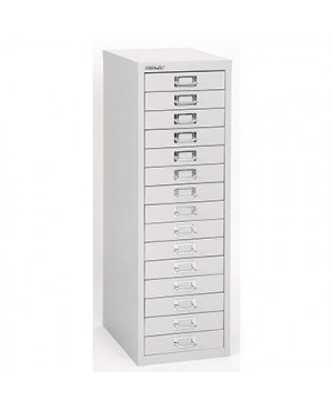 Bisley Schubladenschrank L3915355 15Schubfächer silber