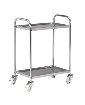 Servierwagen 200-0591 2Etagen 120kg Edelstahl