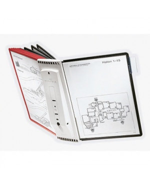 DURABLE Sichttafelständer SHERPA Wall 10 563100 DIN A4 sw/rt